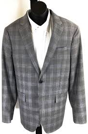 Todd Snyder Gray 100 Wool Plaid Sport Coat Us 36s Ebay