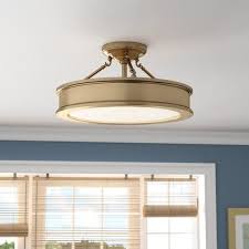 Sleek And Simplistic This Three Light Semi Flush Mount Brings A Touch Of Understa Ceiling Lights Living Room Kitchen Ceiling Lights Living Room Light Fixtures