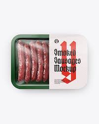 Plastic Tray With Smoked Sausages Mockup Top View In Tray Platter Mockups On Yellow Images Object Mockups Mockup Free Psd Free Psd Mockups Templates Mockup Psd