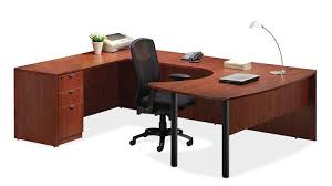 Arc Top U Shaped Desk Cherry Left Return By Office Source 1 800 460 0858 Free Shipping Office Fur Home Office Furniture Desk Furniture Office Furniture