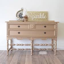 Rustoleum Champagne Metallic Paint Metallic Painted Furniture Furniture Painted Sideboard