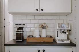 Another plus to working with gray tile is that it doesn't show stains as. Best 60 Modern Kitchen White Cabinets Subway Tile Backsplashes Dwell