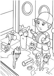 Get hold of these colouring sheets that are full of handy manny pictures and offer them to your kid. Parentune Free Printable A Handy Manny Cap Coloring Picture Assignment Sheets Pictures For Child