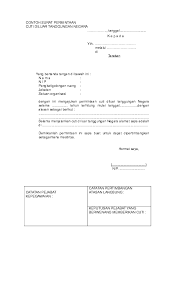 Contoh surat cuti sakit pns. Doc Contoh Permintaan Surat Cuti Dedi Supriyatna Academia Edu