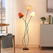 lux.pro® stehleuchte stehlampe design lampe leuchte standleuchte chrom boden. Stehlampe Mit Schirm Stoffschirm Lampenwelt De