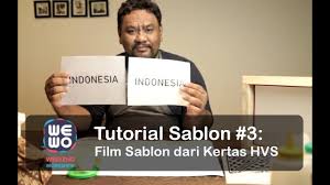 Diy Tutorial Sablon 3 Cara Membuat Film Sablon Dari Kertas Hvs Youtube