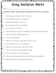 No Prep Quotation Marks Commas And Book Titles Quotations Quotation Marks Book Title