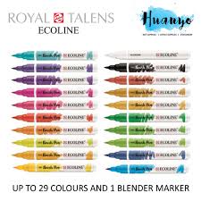 Royal Talens Ecoline Liquid Watercolour Brush Pen 30 Colours Set 2 2