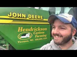 How a large square baler works. What is custom farming?