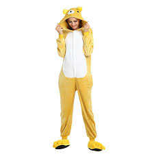 Maybe you would like to learn more about one of these? Adults Kigurumi Pajamas Bear Anime Onesie Pajamas Polyester Fibre Yellow Cosplay For Men And Women Animal Sleepwear Cartoon Festival Holiday Costumes 7023652 2021 16 49