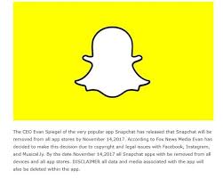 Life's more fun when you live in the moment! No Snapchat Is Not Shutting Down November 14 Heavy Com