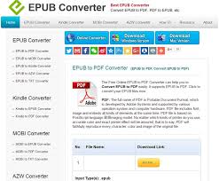 Top 6 Online Epub To Pdf Converter
