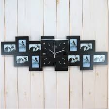 Clock, watch, clock face, motion, blurred motion, lifestyles, business, ideas, part of, pattern, modern, black color, concepts, routine, selective focus Wanduhr Modern Digital Glas Fotorahmen Uhr Lautlos