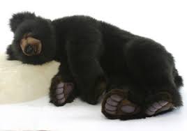 Black Bear Stuffed Animal Large Plush Hansa Bear Snuggles Animal Stuffed Toy Realistic Crafted Handmade 4682 Ebay Large Teddy Bear Giant Stuffed Animals Bear Stuffed Animal
