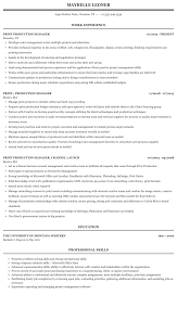 When listing skills on your print production manager resume, remember always to be honest about your level of ability. Print Production Manager Resume Sample Mintresume
