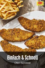 Ofen Schnitzel Rezept Schnitzel Lebensmittel Essen Einfach Kochen