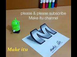 Learn how to draw the letter m in 3d in this simple, step by step drawing tutorial. 3d Drawing Youtube 3d Letters 3d Drawings Lettering