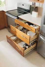Base pots and pans storage with adjustable drawer dividers. Three Drawer Base Cabinet Aristokraft Cabinetry