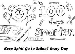 Free printable 100 days of school coloring pages. 100th Day Of School Coloring Page In 2021 School Coloring Pages 100 Days Of School School Celebration