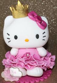 Fondant Hello Kitty Princess Cake Topper Hello Kitty Birthday Cake Hello Kitty Fondant Hello Kitty Cake