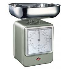 kitchen scales wesco retro new silver