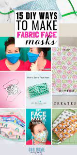 15 Easy To Make Fabric Face Masks Face Masks For Kids Diy Face Mask Diy Mask