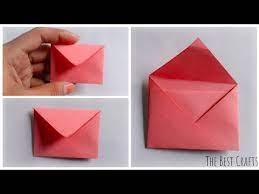 Envelope Making With Paper Without Glue Tape And Scissors At Homemade The Best Crafts Youtube How To Make An Envelope Glue Tape Fun Crafts