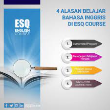Look through examples of alasan translation in sentences, listen to pronunciation and learn grammar. 4 Alasan Memilih Esq Course Sebagai Tempat Kursus Bahasa Inggris