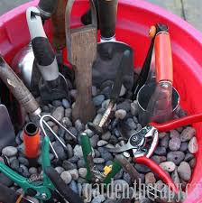 How To Store Your Garden Tools Garden Therapy Gardening Tools Care Small Garden Tools Best Garden Tools
