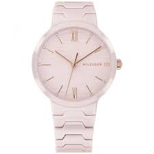 Tommy hilfiger women's dress pink size 12 shift flutter sleeve deep v. Tommy Hilfiger Pink Ceramic Watch Over Stock With Tags 1781957 For Sale Online Ebay