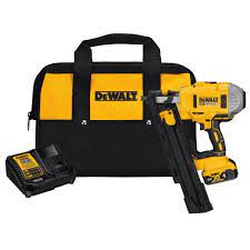 This combo also includes a hand held work light to illuminate your. Dewalt 20 Volt Max Xr Lithium Ion Cordless Brushless 2 Speed 21 Plastic Collated Framing Nailer With 4ah Battery And Charger Dcn21plm1 The Home Depot