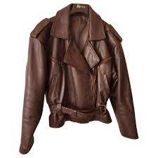 Mac Douglas Biker Jackets Biker Jackets Leather Brown Ref 123140 Joli Closet