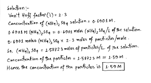 Use The Van'T Hoff Factors In Table 13.9 To Calculate Each Collig... |  Channels For Pearson+