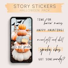 Story Sticker English Instagram Story Sticker Halloween Story Sticker 35 Stickers In 2020 Halloween Stickers Halloween Stories Instagram Story