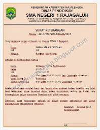 Sebagai seorang pns, maka wajib untuk kerja mulai dari hari senin sampai dengan hari jumat. Contoh Format Surat Keterangan Siswa Berprestasi Majalengka Dunia Maya Kepala Sekolah Surat Sekolah