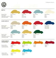 Vw Beetle Color Sheet 1973 Volkswagen Of America Via