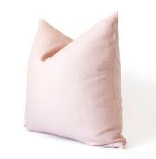 16x16 Blush Pink Linen Pillow Cover Blush Pink Throw Pillow Pink Linen Cover Linen Decorative Pil Light Pink Throw Pillows Blush Pillows Throw Pillows
