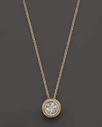 Bezel Set Diamond Solitaire Pendant Necklace In 14k Yellow Gold 40 Ct T W Jewelry Accessories Fine Jewelry Necklaces Bloomingdale S Solitaire Pendant Necklace Solitaire Pendant Heart Pendant Diamond