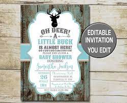 Oh Deer Baby Shower Invitation Editable Invitation Template Etsy In 2021 Deer Baby Shower Invitations Deer Baby Showers Baby Shower Invitations