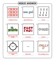 Click here to find out more about different types of rebus puzzle. 10 Best Printable Rebus Puzzles With Answers Printablee Com