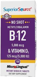 Best vitamin d and b12 supplements. Amazon Com Superior Source Methyl B12 And Vitamin D3 5000 Iu Multivitamins 5000 Mcg 100 Count Health Personal Care