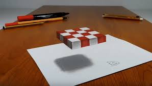 In this exercise, the pen or pencil never leaves the sheet of paper, so the end result is. 3d Trick Art On Paper 3d Drawing Step By Step