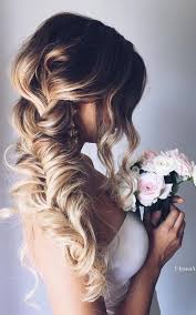 There are many hairstyle options when you want to put your hair up. 10 Pretty Braided Wedding Hairstyles 1 Chunky Pulled Fishtail Braid Loose Side Braided Hairsty Braided Hairstyles For Wedding Long Hair Styles Hair Styles