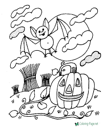 When the printable halloween coloring page has loaded, click on the print icon to print it. Halloween Coloring Pages