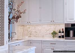 For a refreshing and certainly unique backsplash, consider a floral tile. 31 Luxury Calacatta Gold Marble Backsplash Countertop Ideas Classic White Kitchen Kitchen Remodel Kitchen Interior