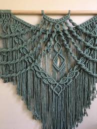 Bohemian macrame wall hanging diy pinterest headboards decorating. Large Macrame Wall Hanging In Sage Modern Macrame Tapestry In Green For Boho Home Decor Wedding Ceremony Or Headboard Large Macrame Wall Hanging Macrame Wall Hanging Macrame Wall Hanging Diy