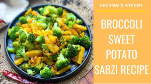 A sprinkling of garlic powder and parmesan cheese makes the dish really special. Sweet Potato And Broccoli Sabzi Recipe By Archana S Kitchen