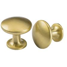Rather than replacing the cabinets, give them a facelift with a fresh coat of paint and some new pull knobs. Goldenwarm 10 Pack Brushed Brass Kitchen Cabinet Knobs Gold Round Drawer Knobs Solid Ls6050gd Vintage Dresser Knobs Furniture Hardware 1 1 10in Diameter Buy Online In Antigua And Barbuda At Antigua Desertcart Com Productid 176478628