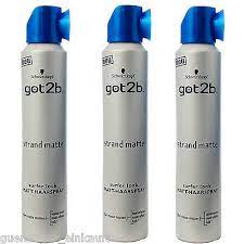 Diese sind zahlreich im internet zu finden. 3x 200ml Schwarzkopf Got2b Strandmatte Surfer Look Matt Effekt Haarspray Stark Ebay