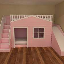 Indoor play house cubby house, best kids play shop. Playhouse Bunk Beds Bunk Bed With Slide Bed With Slide Girl Room